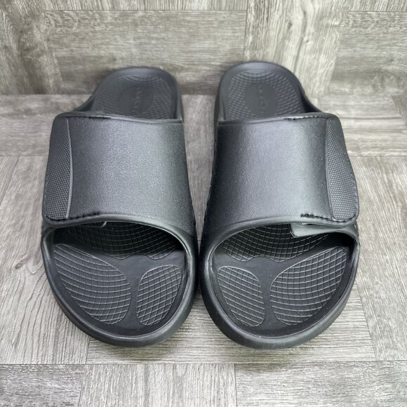 OOFOS OOahh Sport Flex Women's 10/EURO 41 Black Slides - Picture 4 of 8